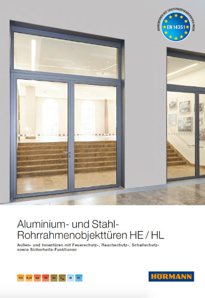 Katalog Aluminium- und Stahl- Rohrrahmenobjekttüren HE / HL