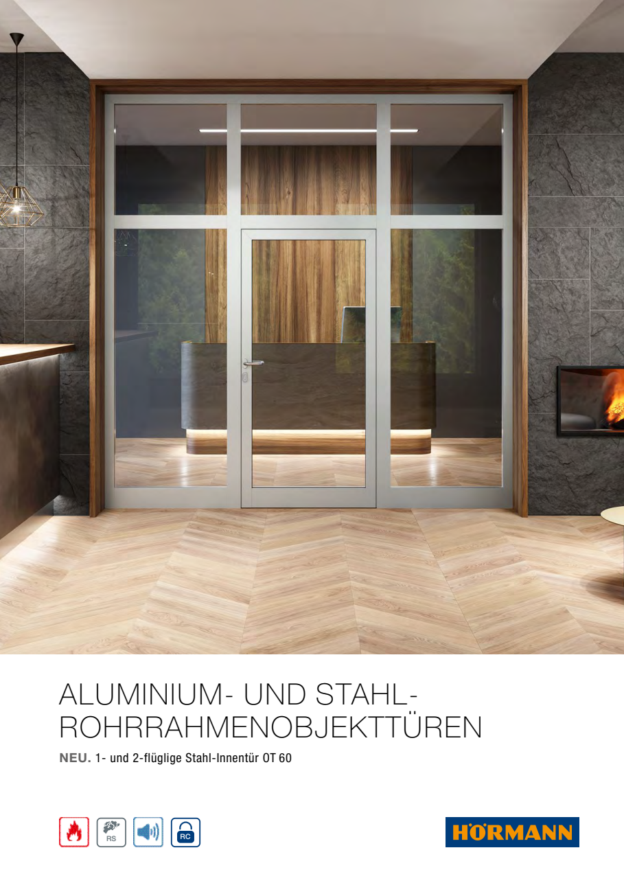 Katalog Aluminium- und Stahl- Rohrrahmenobjekttüren HE / HL