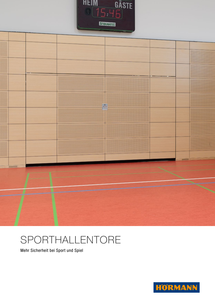 Katalog Sporthallentore
